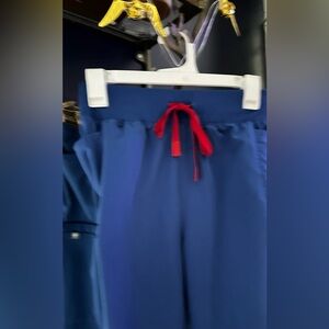 Figs Winning Kade Blue Scrubs Small Tall